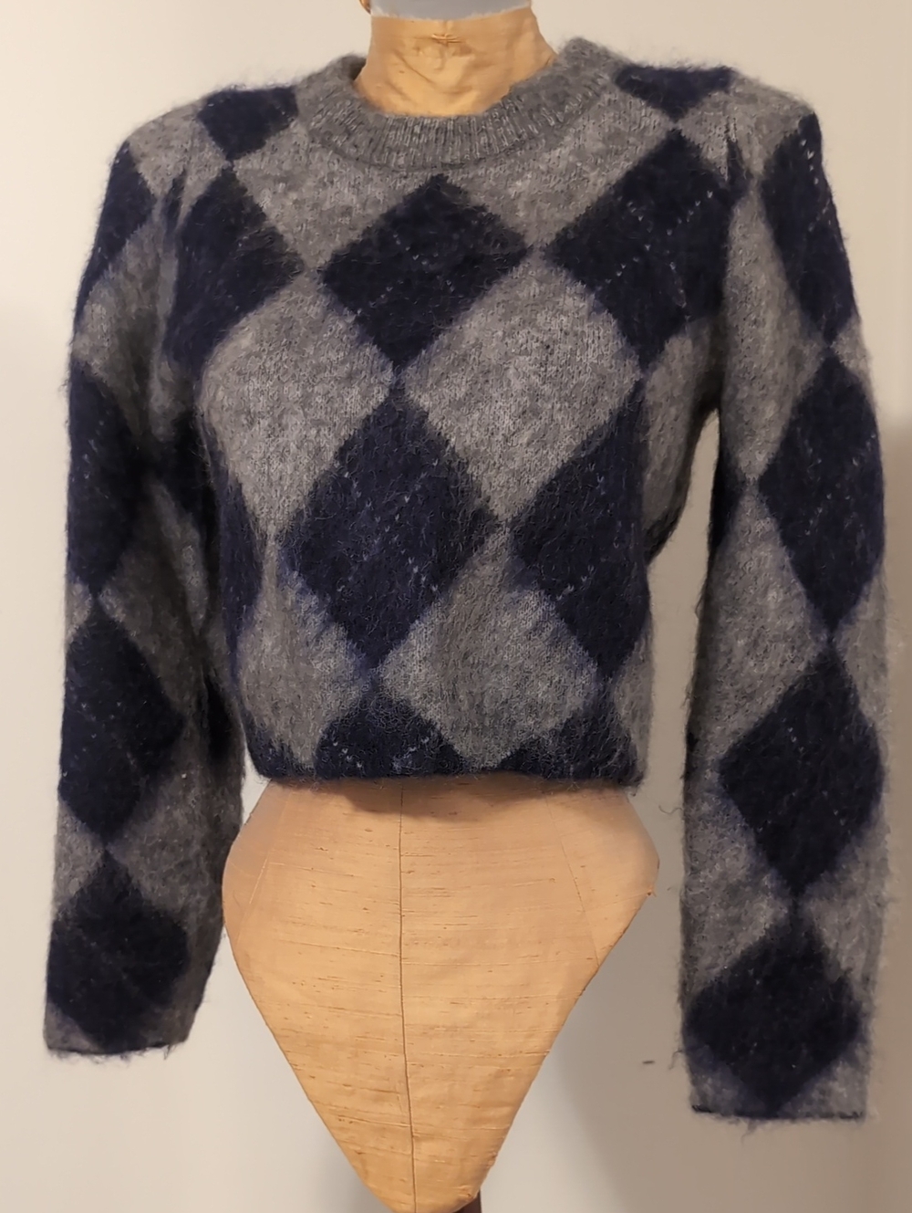 H&M Edition Argyle Crewneck Sweater